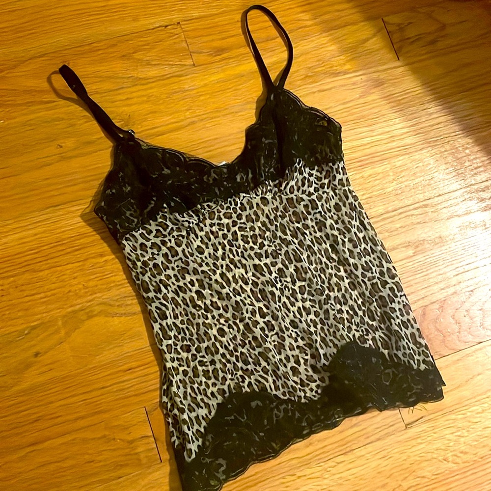 Small leopard top
